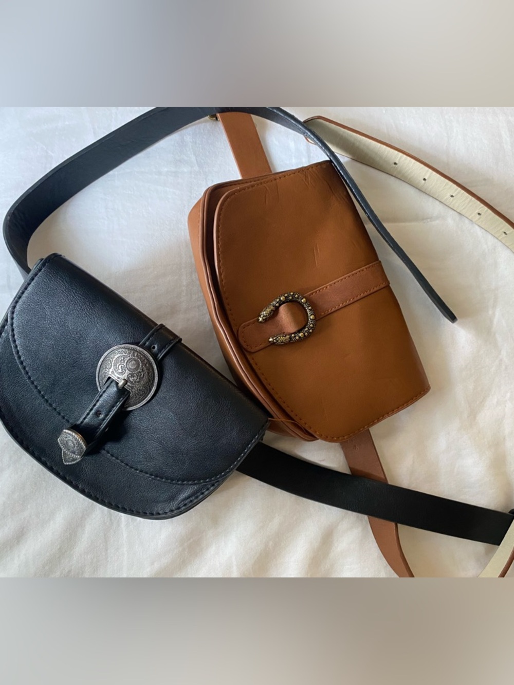 Ellen Tracy Western Buckle Waist Belt Bags XS